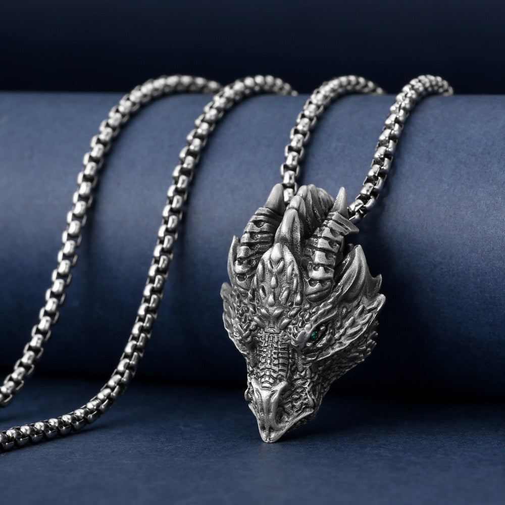 Domineering Dragon Totem Pendant Necklace