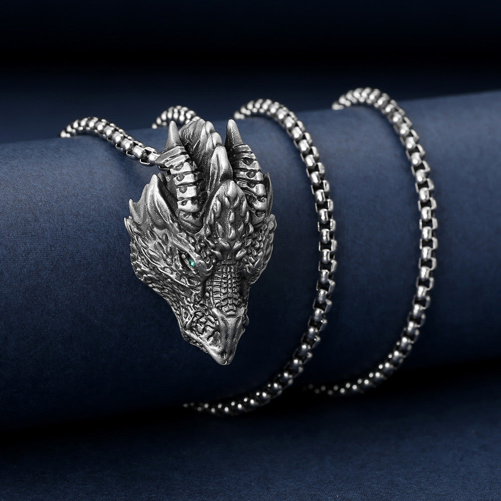 Domineering Dragon Totem Pendant Necklace